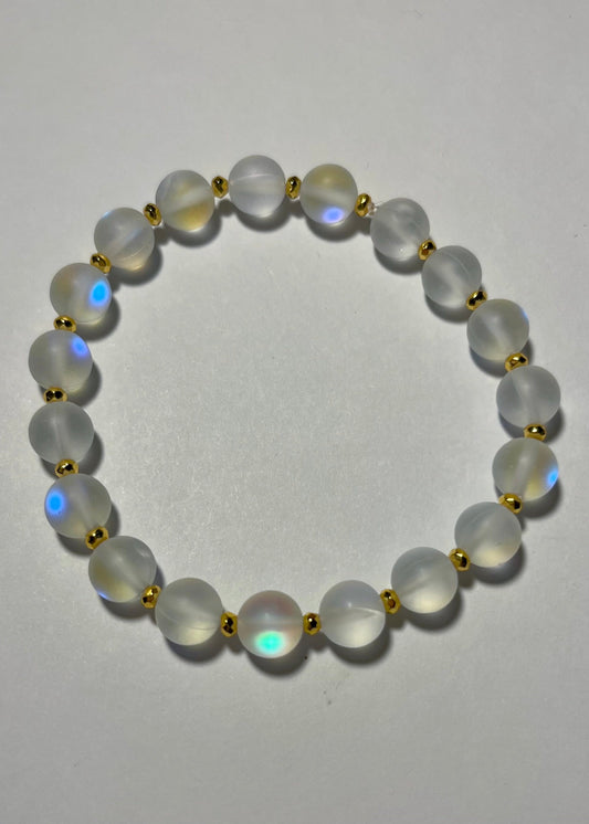 Iridescent Glass Lunara Bracelet