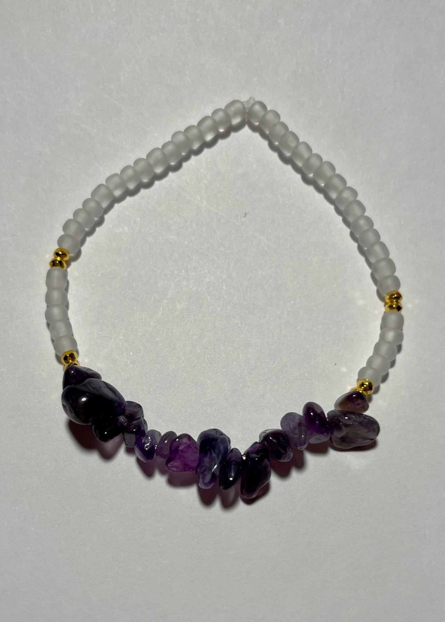 Amethyst Crystal Glow Bracelet