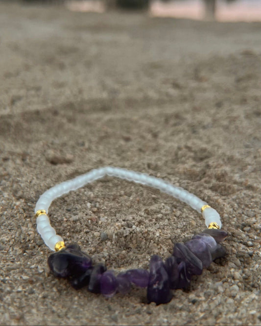 Amethyst Crystal Glow Bracelet