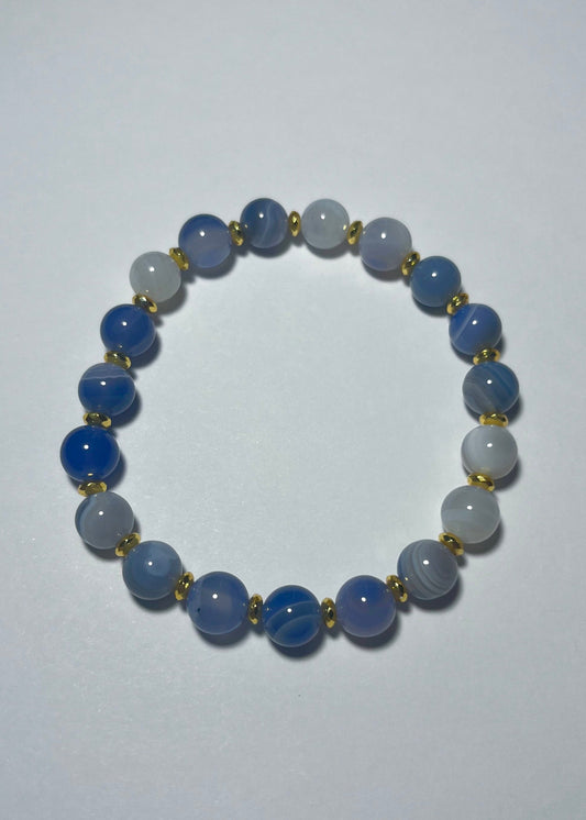 Blue Dyed Quartz Lunara Bracelet