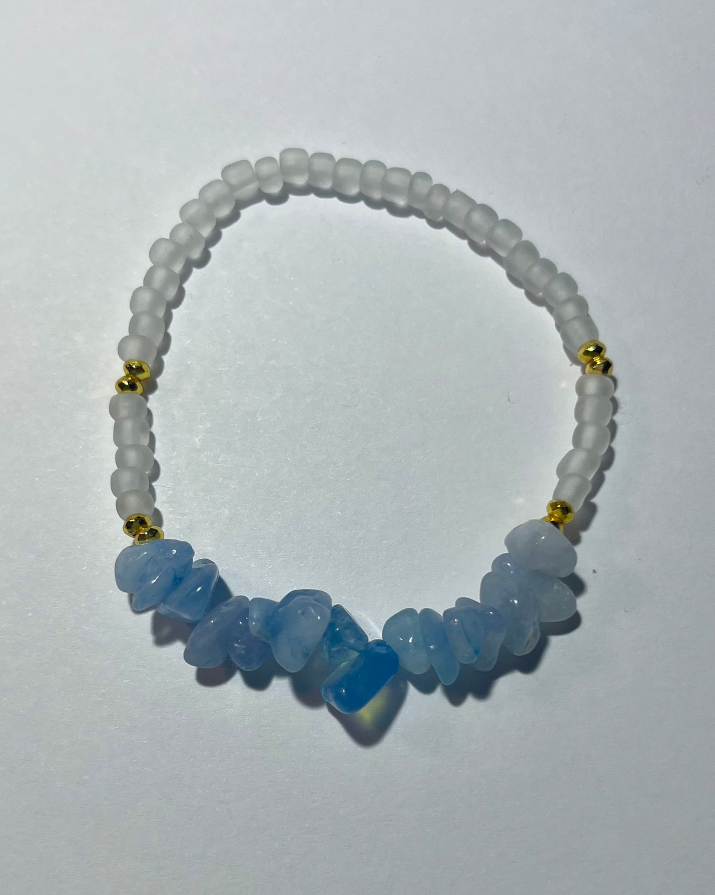 Aquamarine Crystal Glow Bracelet