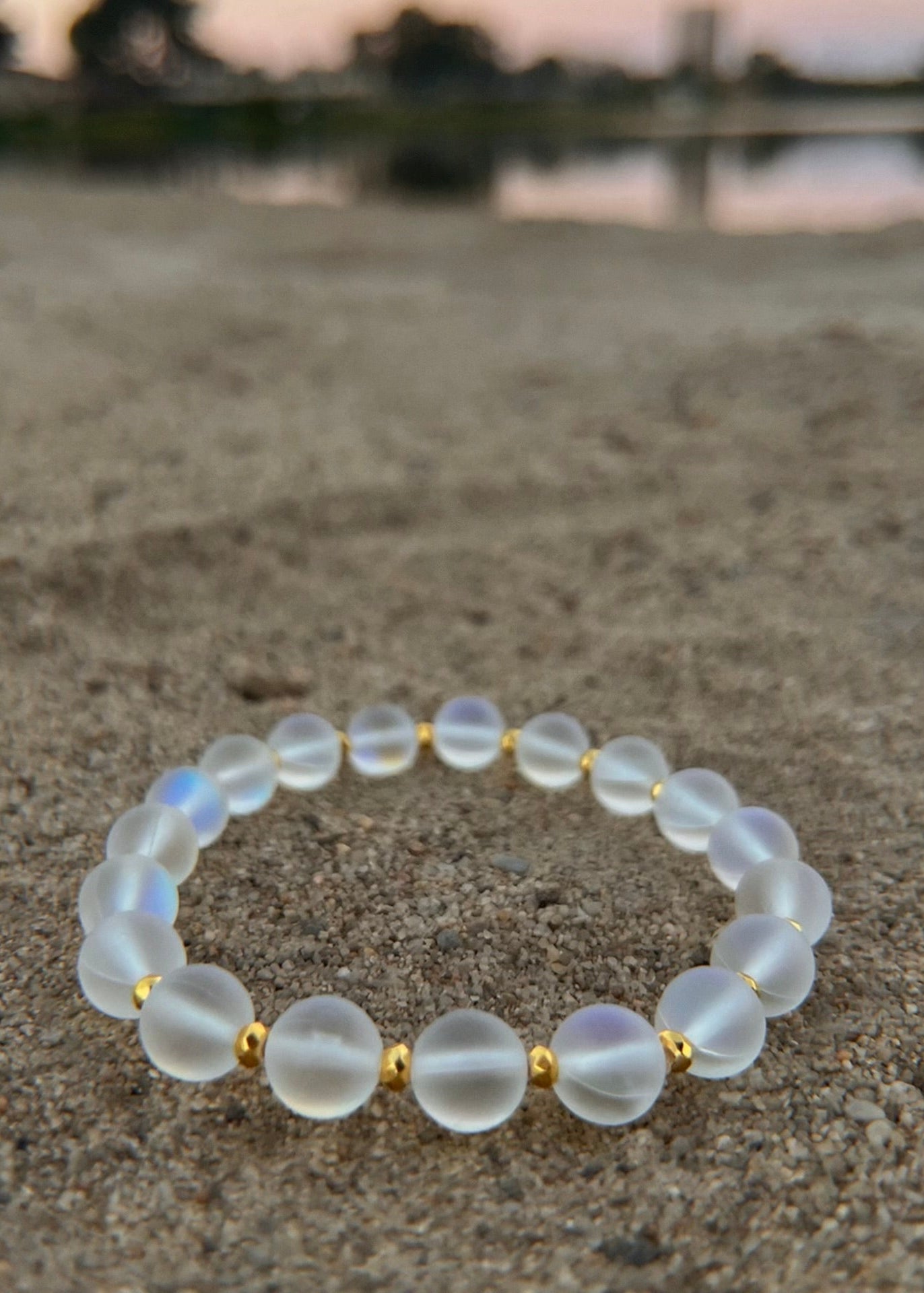 Iridescent Glass Lunara Bracelet