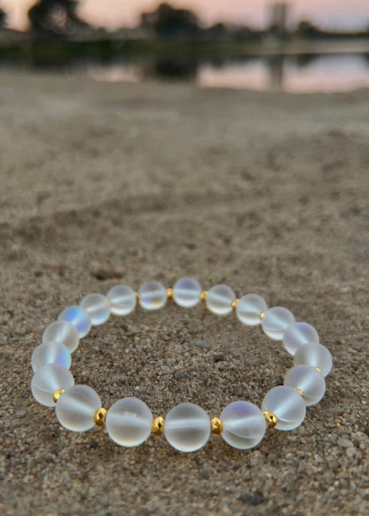 Iridescent Glass Lunara Bracelet