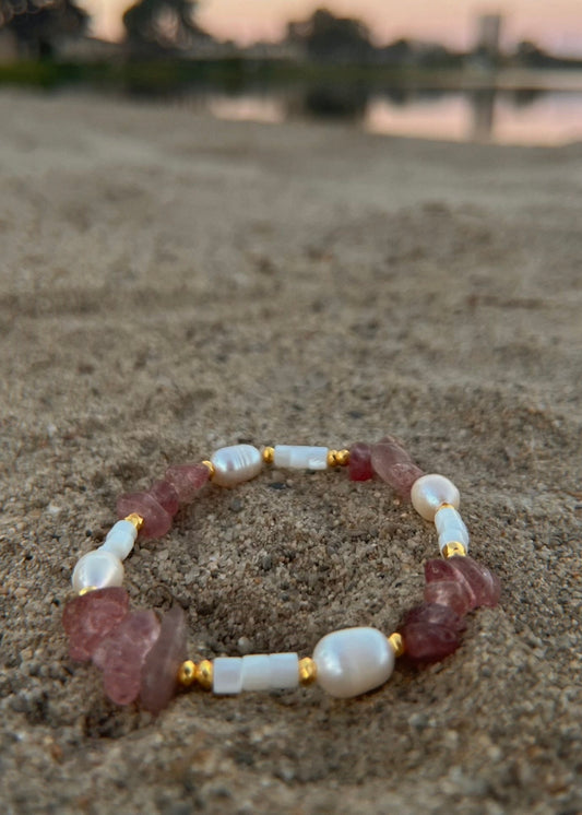 Strawberry Quartz Solis Bracelet