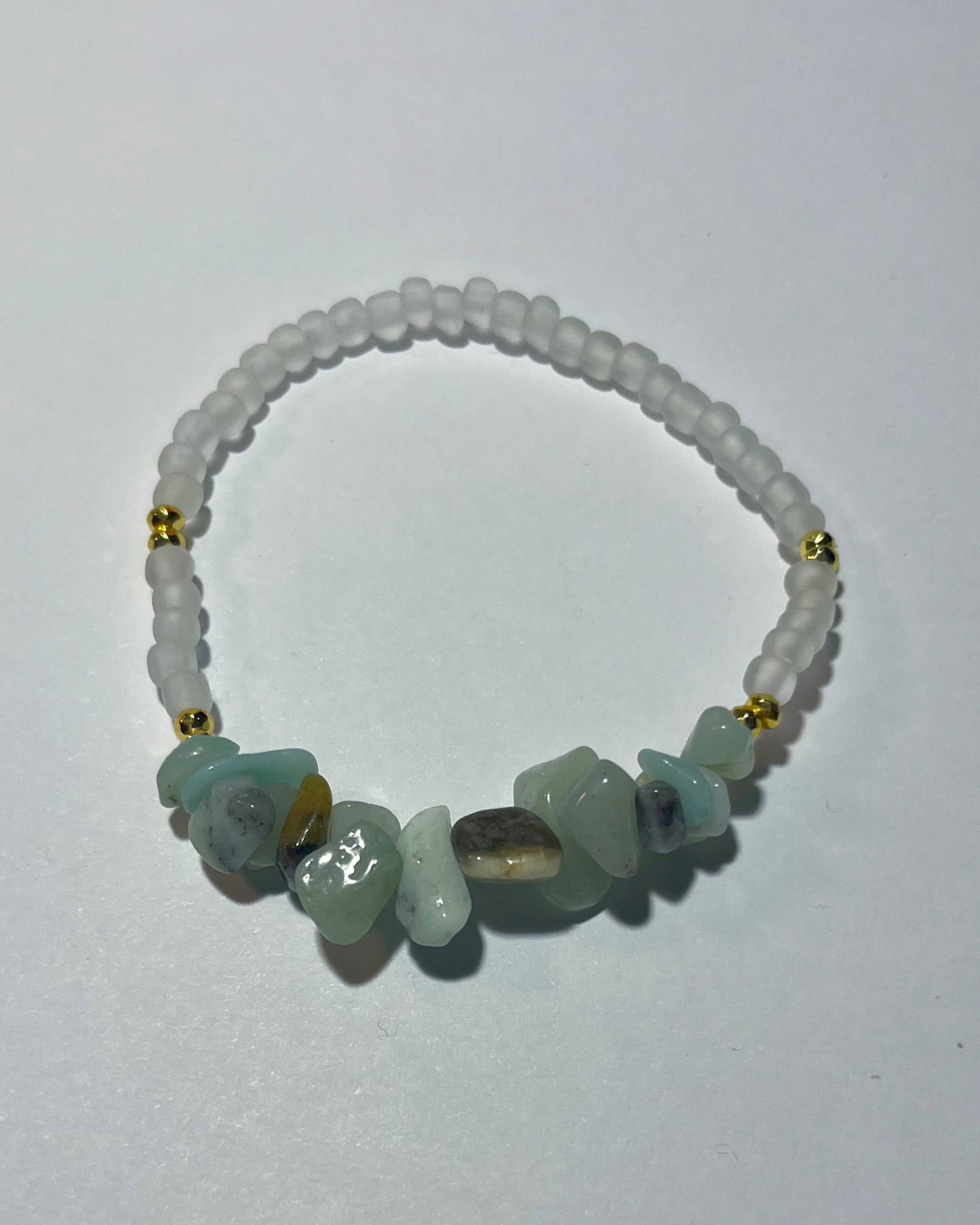 Amazonite Crystal Glow Bracelet